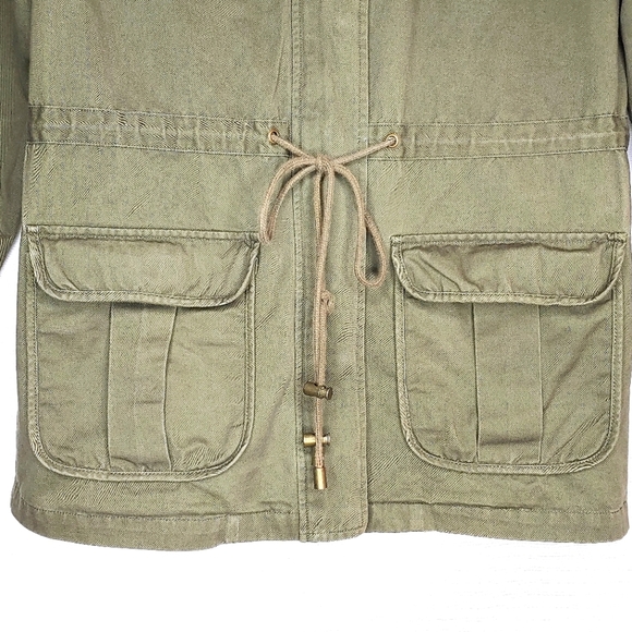 Skies are Blue Olive green jacket, Small - Picture 7 of 10